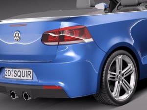 Volkswagen Golf R Convertible 2014 Modello 3D