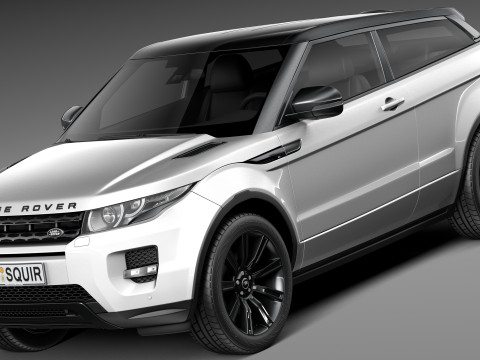 Range Rover Evoque Black Design 2013 Modello 3D