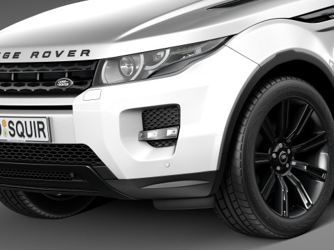 Range Rover Evoque Black Design 2013 3D Model