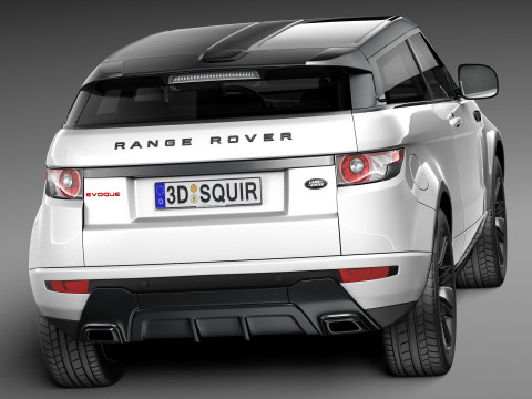 Range Rover Evoque Black Design 2013 3D Model