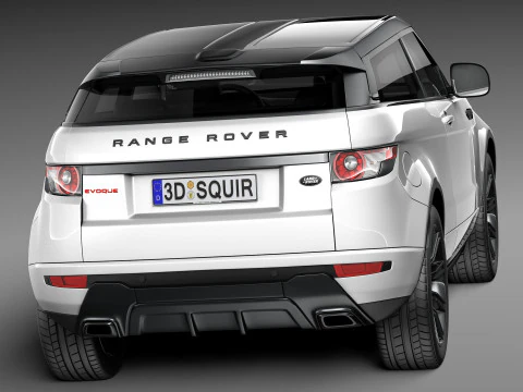 Range Rover Evoque Black Design 2013 3D Model