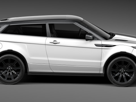 Range Rover Evoque Black Design 2013 3D Model