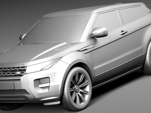 Range Rover Evoque Black Design 2013 3D Model