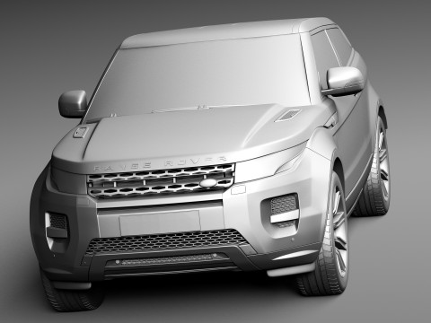 Range Rover Evoque Black Design 2013 3D Model