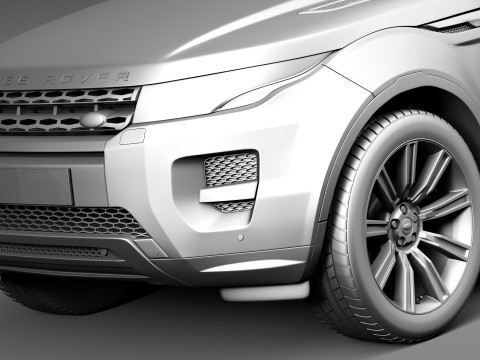 Range Rover Evoque Black Design 2013 3D Model