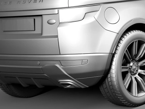 Range Rover Evoque Black Design 2013 3D Model