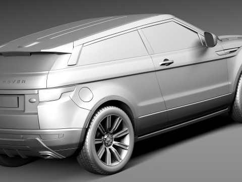 Range Rover Evoque Black Design 2013 3D Model