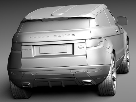 Range Rover Evoque Black Design 2013 3D Model