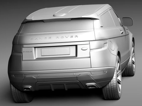 Range Rover Evoque Black Design 2013 3D Model