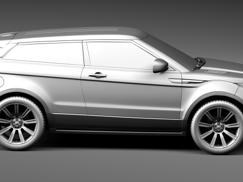 Range Rover Evoque Black Design 2013 3D Model