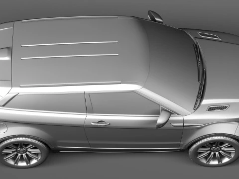 Range Rover Evoque Black Design 2013 3D Model
