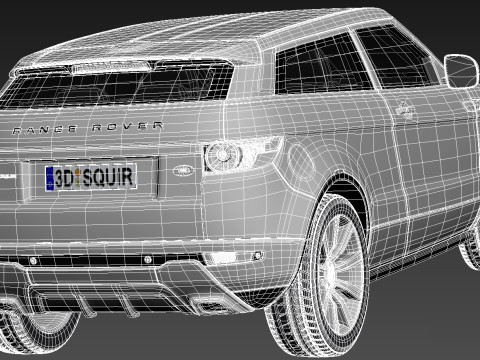 Range Rover Evoque Black Design 2013 3D Model