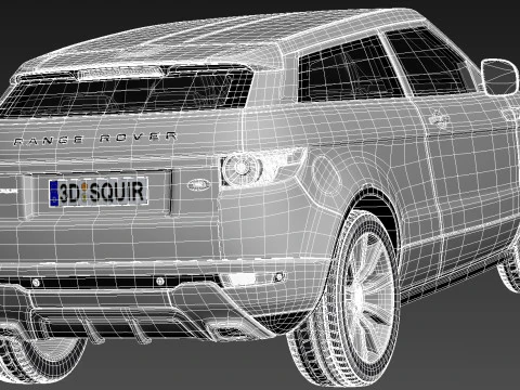 Range Rover Evoque Black Design 2013 3D Model
