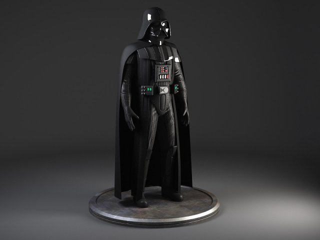 Starwars Darth Vader Rigged 3D मॉडल .c4d .max .obj .3ds .fbx .stl .blend 