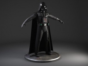 Starwars Darth Vader Rigged 3D मॉडल
