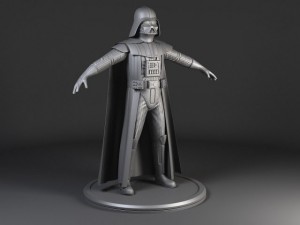 Starwars Darth Vader Rigged 3D मॉडल
