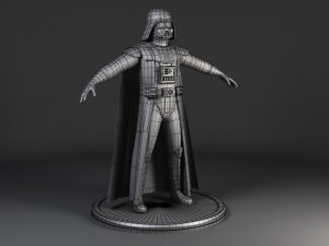 Starwars Darth Vader Rigged 3D मॉडल