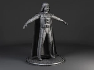 Starwars Darth Vader Rigged 3D Model