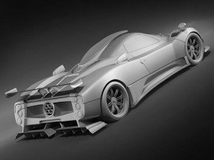 Pagani Zonda Cinque 3D Model