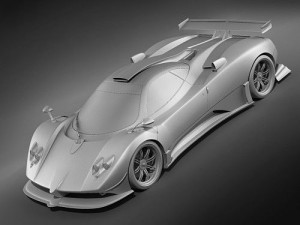 Pagani Zonda Cinque 3D Model