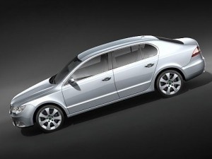Skoda Superb Sedan 2009 Modelo 3D
