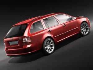 Skoda Octavia RS Combi 3D Model