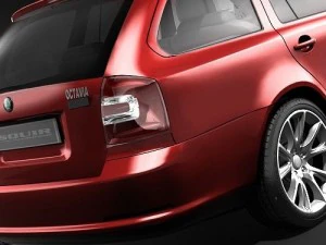 Skoda Octavia RS Combi 3D Model