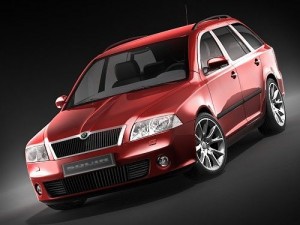 Skoda Octavia RS Combi 3D 模型