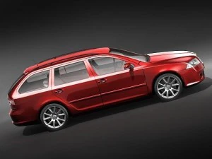 Skoda Octavia RS Combi 3D Model