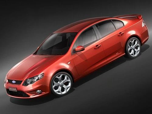 Falcon XR8 2008 3D Model .c4d .max .obj .3ds .fbx .stl .blend 