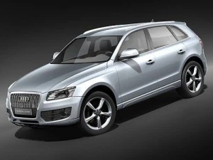 Audi Q5 2009 midpoly Modelo 3D