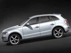 Audi Q5 2009 midpoly 3D Model
