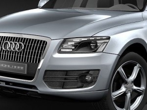 Audi Q5 2009 midpoly 3D Model