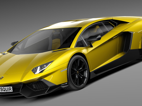 Aventador LP720-4 50th Anniversary 2013 3D Model