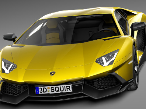 Aventador LP720-4 50th Anniversary 2013 Model 3D
