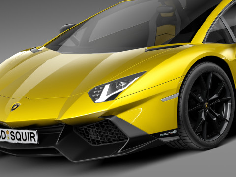 Aventador LP720-4 50th Anniversary 2013 Model 3D
