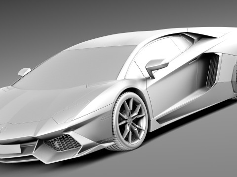 Aventador LP720-4 50th Anniversary 2013 Model 3D