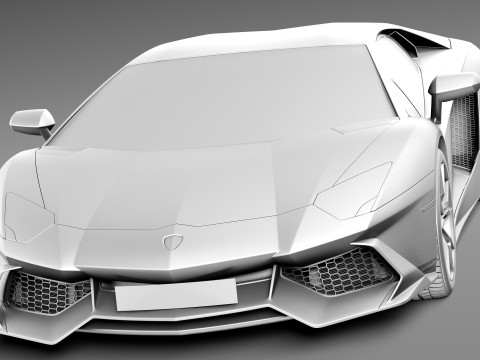 Aventador LP720-4 50th Anniversary 2013 Model 3D