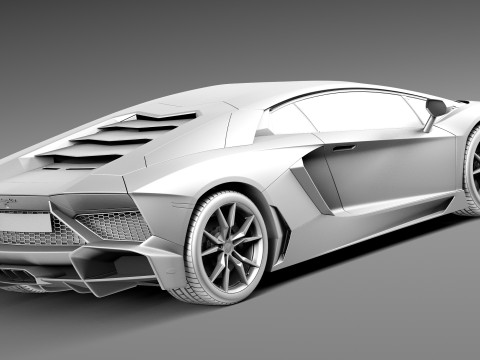 Aventador LP720-4 50th Anniversary 2013 Model 3D