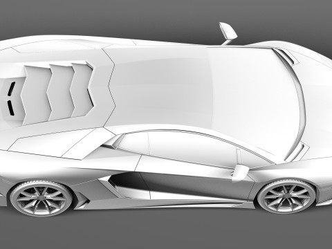 Aventador LP720-4 50th Anniversary 2013 Model 3D