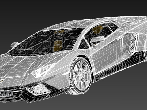 Aventador LP720-4 50th Anniversary 2013 Model 3D