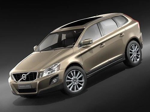 Volvo XC60 2009 3D Model .c4d .max .obj .3ds .fbx .stl .blend 