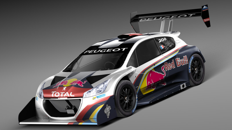 Peugeot 208 T16 Pikes Peak 2013 Model 3D .c4d .max .obj .3ds .fbx .stl .blend 