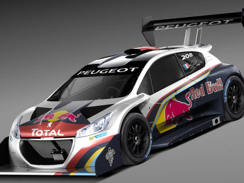 Peugeot 208 T16 Pikes Peak 2013 Modello 3D