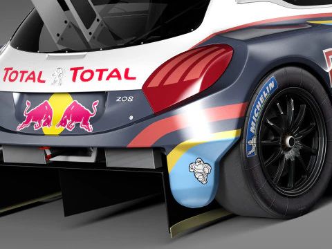 Peugeot 208 T16 Pikes Peak 2013 3D Model