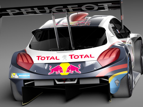 Peugeot 208 T16 Pikes Peak 2013 Model 3D