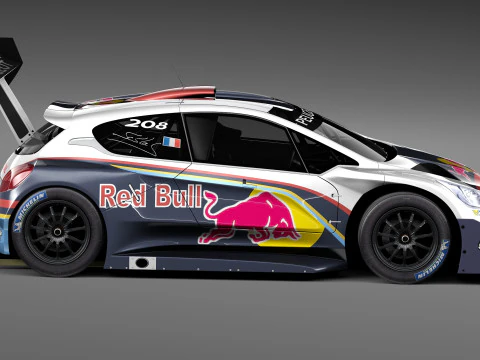 Peugeot 208 T16 Pikes Peak 2013 3D Model