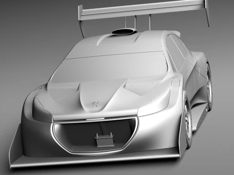 Peugeot 208 T16 Pikes Peak 2013 3D Model