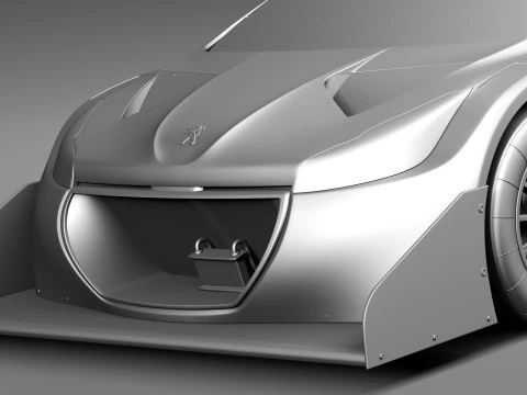 Peugeot 208 T16 Pikes Peak 2013 3D Model