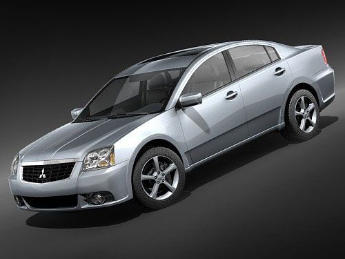 Mitsubishi Galant 2009 Modello 3D .c4d .max .obj .3ds .fbx .stl .blend 
